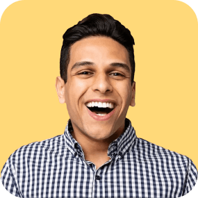 Smiling guest