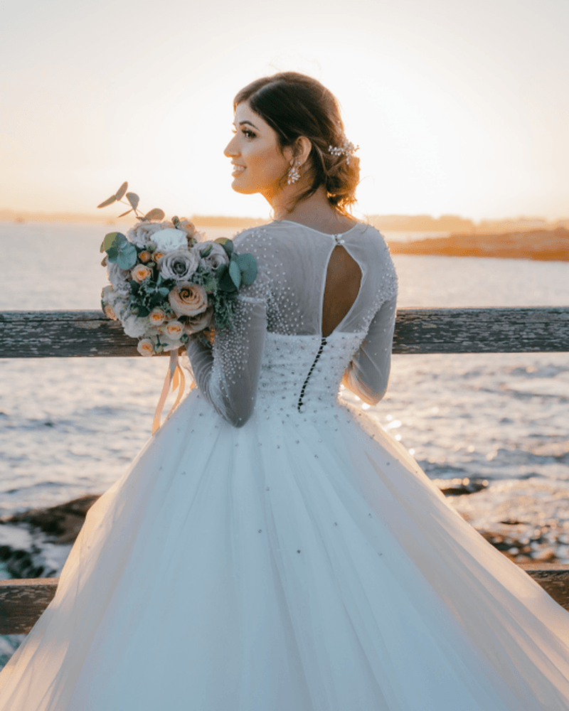 Wedding dress photo